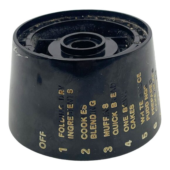 Sunbeam Mixmaster Kitchen Stand Mixer Speed Control Dial Knob Replacement Black - Picture 2 of 8